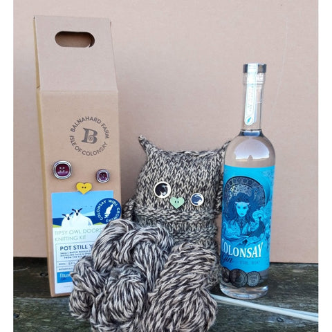 Tipsy Owl Door Stop - Knitting Kit